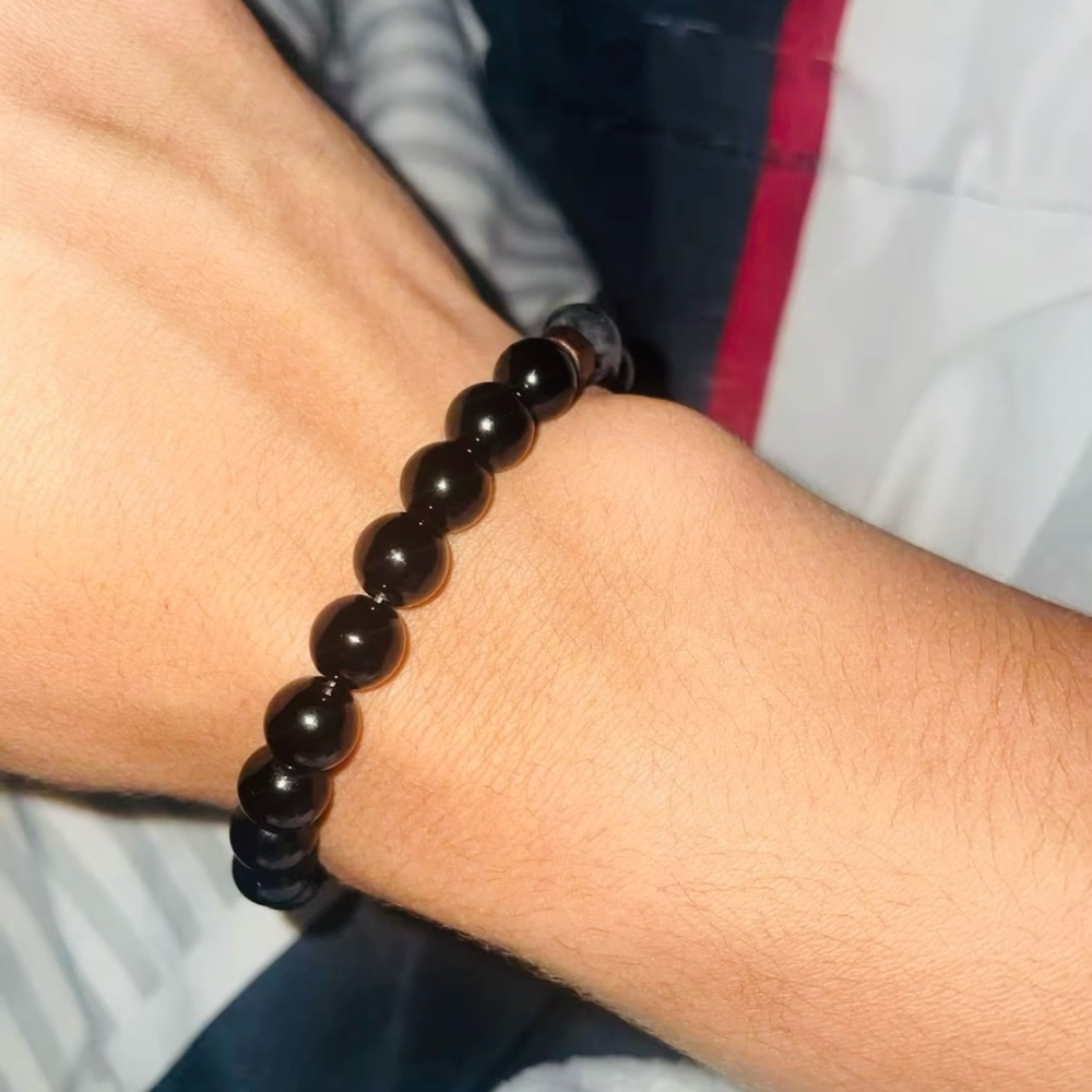 Volcanic Stone Bracelet for Men